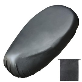 AMANDELIZABE Motorcycle Seat Cover, Universal Scooter Seat Cover, Scooter Seat Rain Cover with Motorcycle Seat Cover, Dust Cushion Cover with Elastic Band for Motorcycle 75-82 cm with 1 Storage Bag