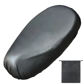 AMANDELIZABE Motorcycle Seat Cover, Universal Scooter Seat Cover, Scooter Seat Rain Cover with Motorcycle Seat Cover, Dust Cushion Cover with Elastic Band for Motorcycle 75-82 cm with 1 Storage Bag