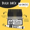 Chalkola Black Dry Erase Markers Fine Tip Bulk Pack of