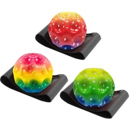 Set of 3 Moon Balls with 6.3 cm Diameter, Bouncing Lightweight Jumping Balls for Wrist Training, Stress Relief, Sports and Fun for Adults and Children