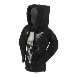 HOPESPANNER Universal 11x15.5cm/4.33"x6.1" Gear Shift Knob Cover Decoration Stick Shifting Handle Protector Polyester 1 Pc Skeleton Hoodie Style Black Grey