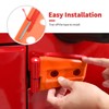 SQQP Door Hinge Trim Cover ABS Exterior Accessories 8Pcs Compatible
