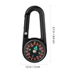 SUPVOX Pack Compass, Clip-on Self-Locking Keychains for Outdoor Hiking, Camping,