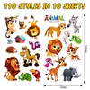 350+ Waterproof Temporary Tattoos for Kids, Animals, Insects, Sea Animals