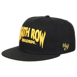Death Row Records Wordmark w/Paisley UV Fitted Hat (6 7/8, BLK/GL)
