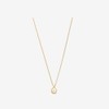 [Exclusive] Gold & Deer 14KGP Tear Drop Cubic Necklace White