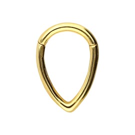 PIERCINGLINE Chirurgenstahl Clicker | Tropfen | Piercing für Septum Tragus Helix | Farb & Größenauswahl