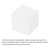 MECCANIXITY Crafts Wooden Cube 100 Pcs Square White Natural Solid