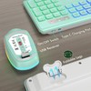 Wireless Keyboard & Mouse Combo, RGB Backlit USB Rechargeable Ergonomic