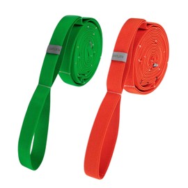 eaglefit - Set of 2 Multi Training Bands by Flexvit Green and Orange for Professionals and Beginners - Resistance Bands for a Full Body Workout with Loops for Quick Intensity Change