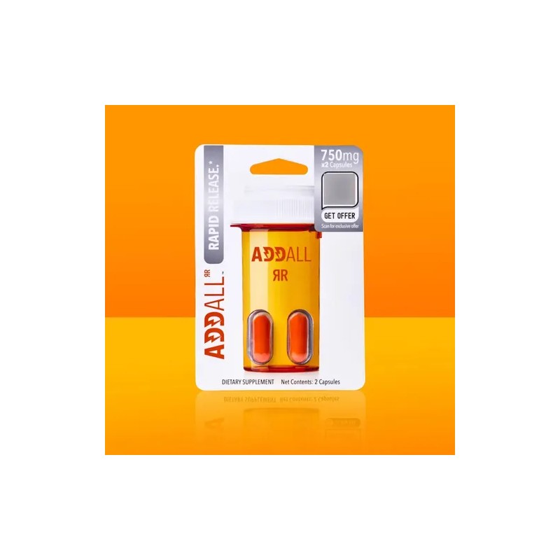 Addall Rapid Release Suplemento Nootrópico Energía 12 Pack