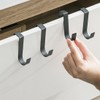 SGERUFZ Set of 4 Door Hooks for Hanging, Stainless Steel
