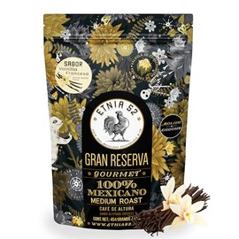 Café Molido de Altura - Sabor Vainilla Francesa | 454gr | Tostado Medio | Sin azúcares añadidos | 100% Arábica | Certificación Kosher | Cafe para Cafe