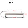 M6*60MM Quick Release Pins in 6Packs,Boat Bimini Top Marine Hardware,Carbon