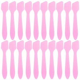 Tbestmax 300 PCS Mini Cosmetic Spatulas 3.2" x 0.6" Disposable Makeup Spatulas, Plastic Spatulas Pink Facial Creams Skin Care Spatulas