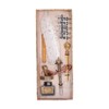 Feather Pen Set with 10 Interchangeable Nib Fire Lacquer Wax