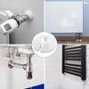 16mm Radiator Pipe Covers Chrome – White Radiator Pipe Collars