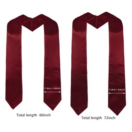 GraduatePro Graduation Stole Church Priest Choir Steel Adult Unisex University 16 Colours, maroon