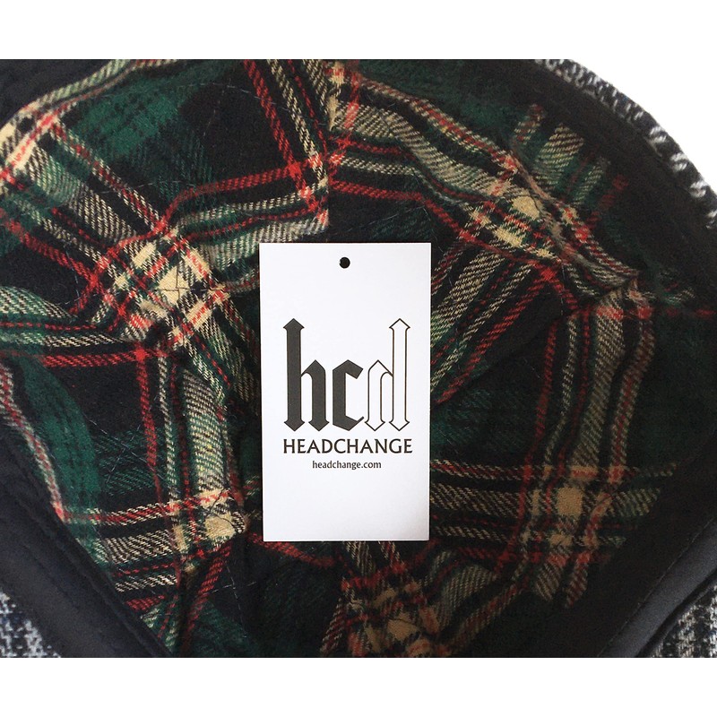 Headchange Econo Plaid Wool Blend 6 Panel Ivy Cap (Brown