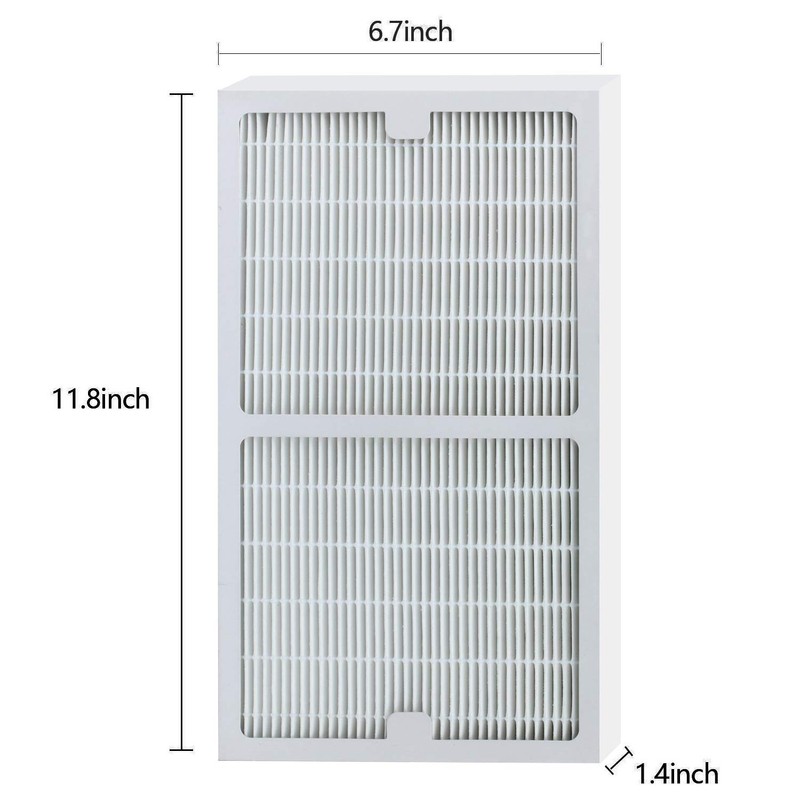 Replacement Idylis Air Purifier Filters C - 2 Pack Hepa
