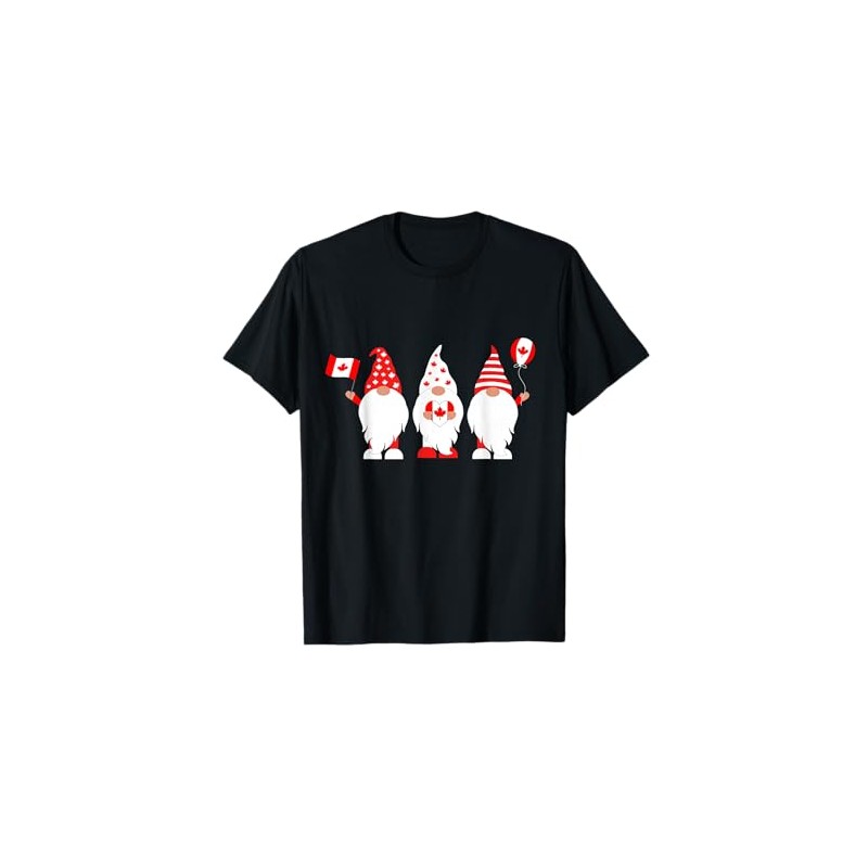 Gnomies Canada Maple Leaf Canadian Flag Canada Day Gnomes T-Shirt