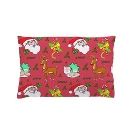 CafePress Santa, Reindeer, Cookies Pillow Case Standard Size Pillowcase, Lumbar Pillow Cover Fleece