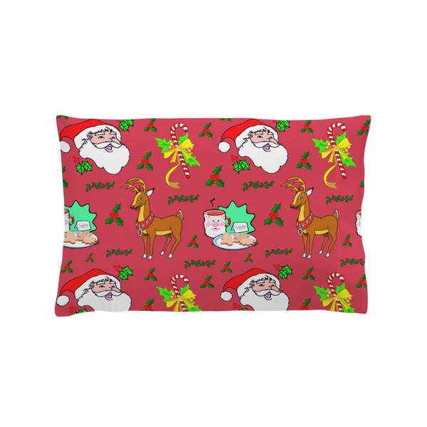 CafePress Santa, Reindeer, Cookies Pillow Case Standard Size Pillowcase, Lumbar