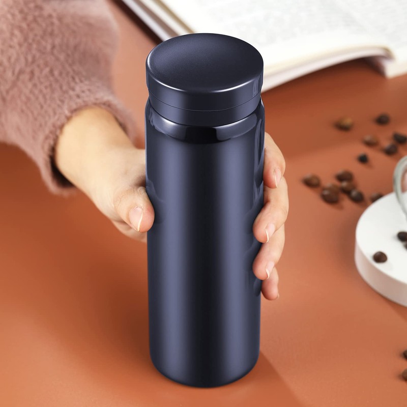 Small Flask, Cute Water Bottle, Vacuum Insulated Flask for Hot