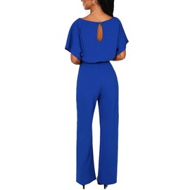 Dreamskull - Overol de Mujer con cinturón y cinturón para Mujer, Azul, S