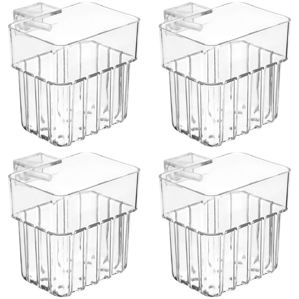 Kisangel 4pcs Aquarium Plant Holder Clear Aquatic Plant Cups with