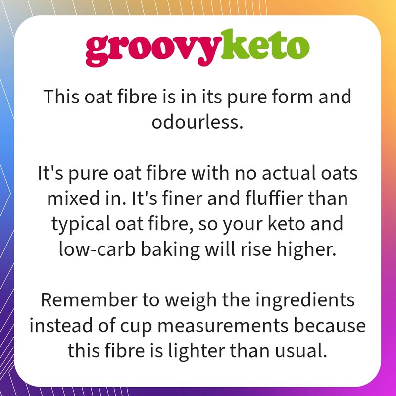 Groovy Keto Oat Fibre | 500g | Extra light and