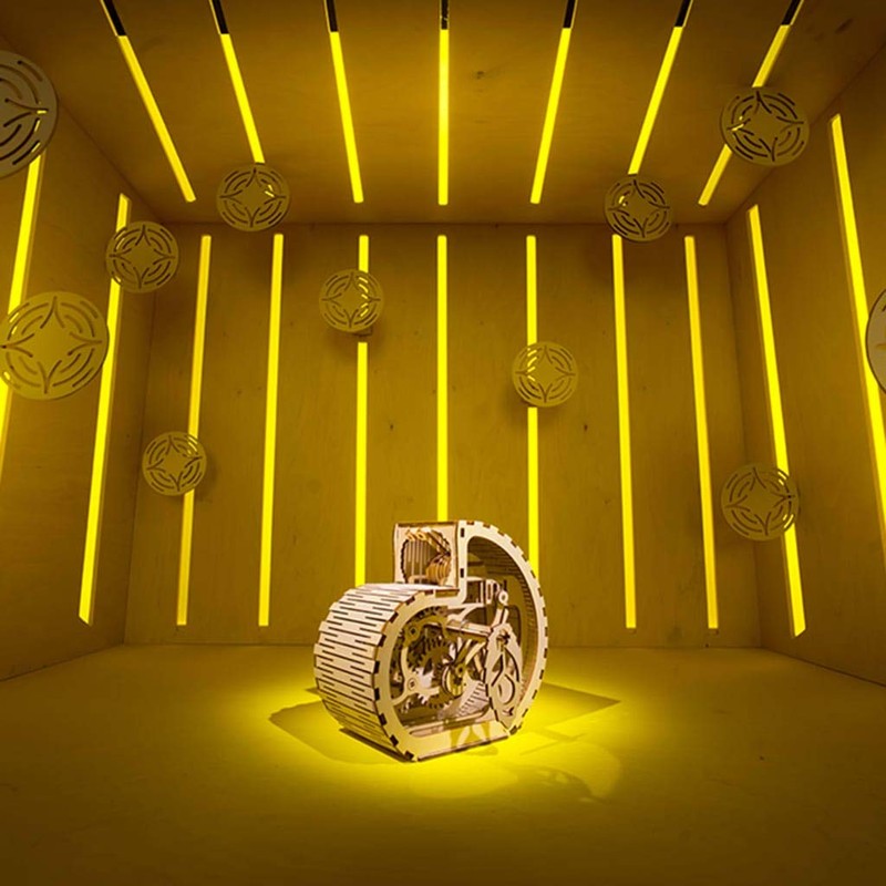 Wise Elk Snail Wooden Mechanical Model Kit