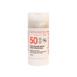Alphanova Organic Sun Sport Sonnenstick SPF50+, Bioweiß, 12 g