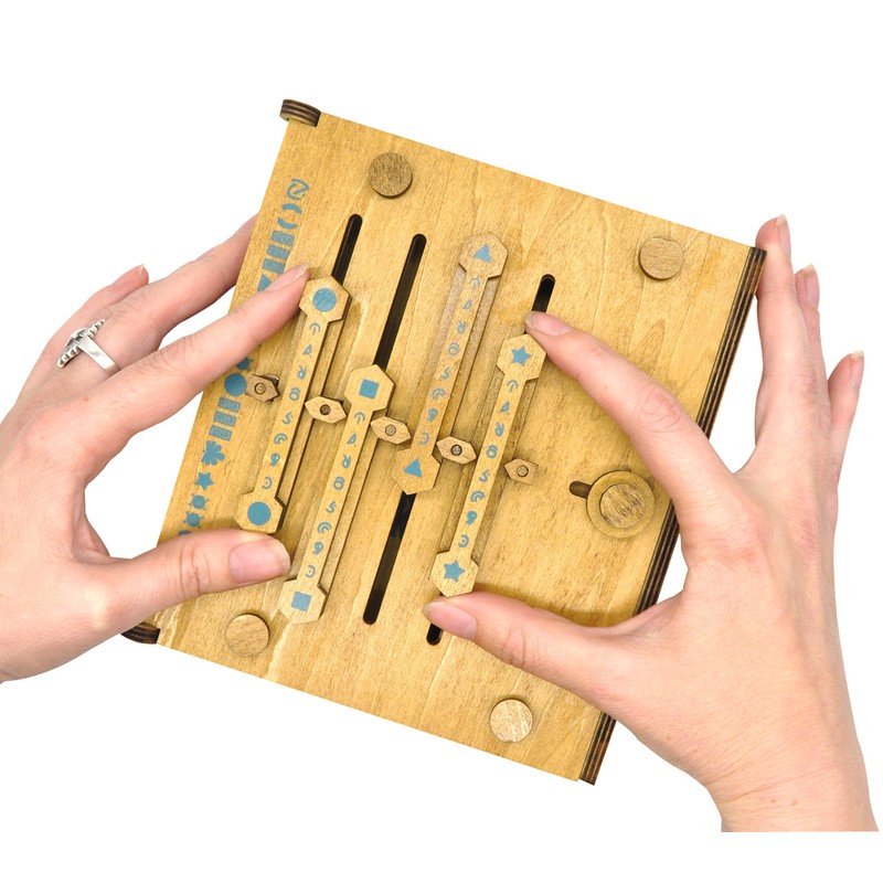 Project Genius: True Genius - Caesar's Codex, Wood Brainteaser Puzzle,