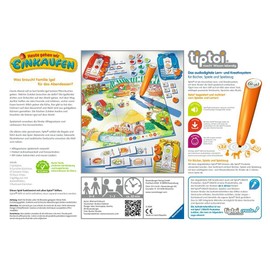Ravensburger tiptoi 00041 – Today we go shopping, game of Ravensburger from 3 years and above, run up to the market and buy the ingredients for your favourite dish.