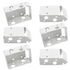 Waziaqoc 6PCS Blind Brackets, 2.5 Inch White Low Profile Box