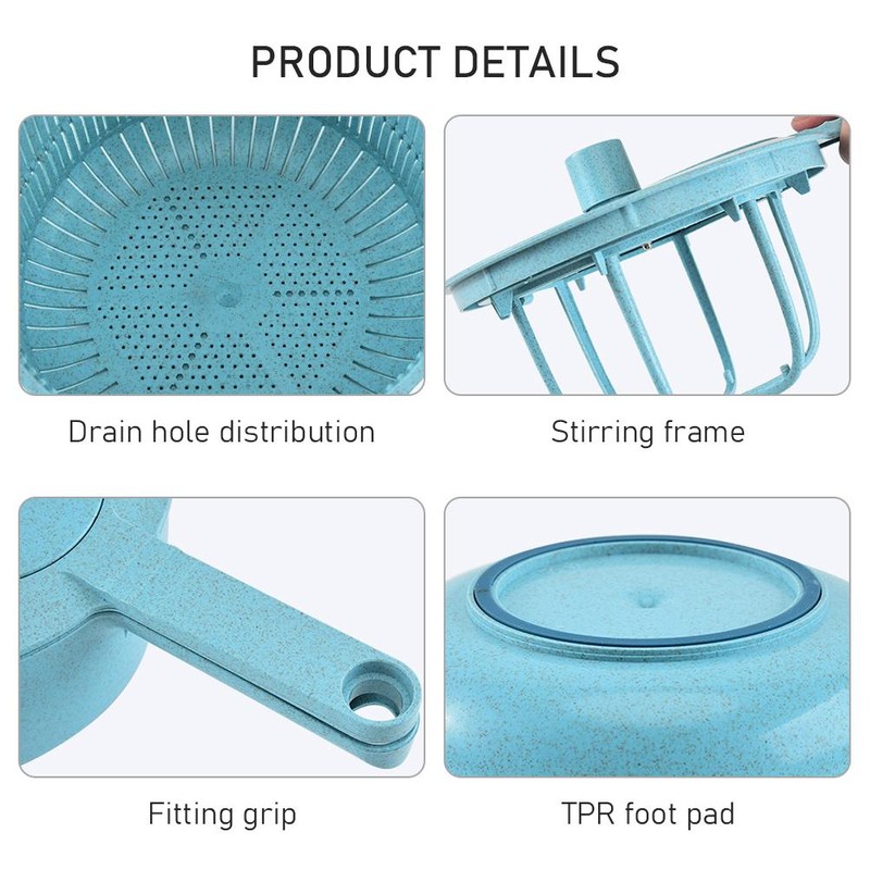 Salad Spinner Manual Vegetables Leaf Lettuce Dryer Drainer Fruits Washing