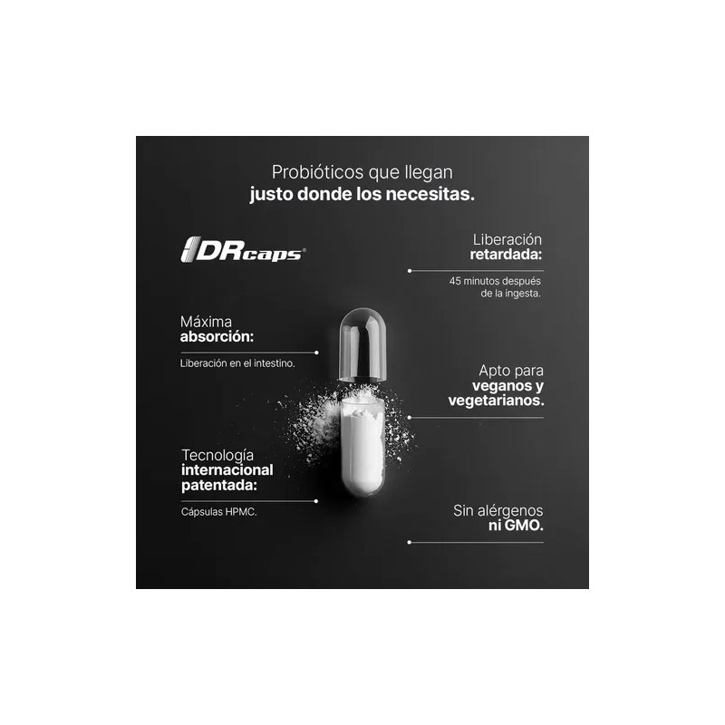 Frasco Probióticos 200 Billones X120 Cápsulas B Life