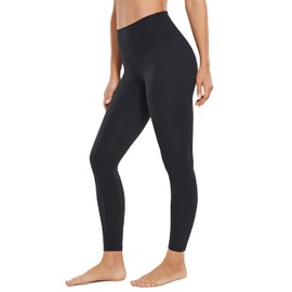 CRZ YOGA Women's Butterluxe Leggings 25 Inches - High Waisted Buttery Soft Comfort Lounge Leggings Black Small
