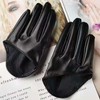 CINECE Gothic Punk PU Faux Leather Gloves, Black, Stylish, Dance,