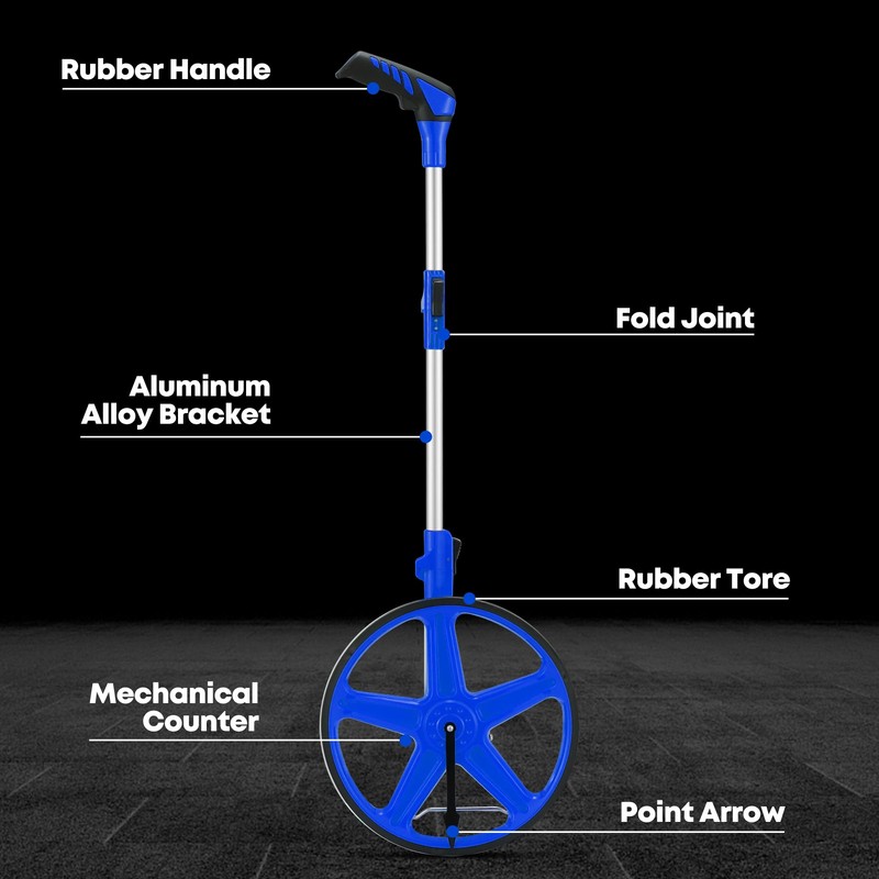 SILVEL 12 Inch Measuring Wheel, MAX9999FT Measuring Wheel in Feet