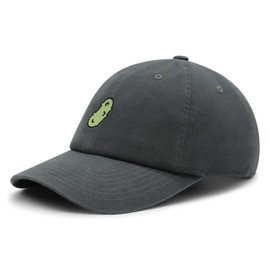 JPAK Pickle Premium Dad Hat Embroidered Cotton Baseball Cap Dill Juice Dark Grey