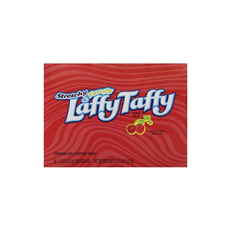 Wonka Stretchy & Tangy Laffy Taffy, Cherry Cereza, 1,5 onças