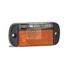 LED Autolamps 44 Series 12-24V Left Hand Side Marker Lamp with Amber Reflector Bulk Pack, 100 mm x 44 mm x 12 mm Size, Red/Amber