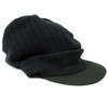bigwatch (bigguwatti) Hat Plus Size Ribbed Shade Knit Cap Black