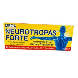 Mega Neurotropas Forte – Vitaminized Syrup Dietary Supplement, 21 Bottles (0.51 fl oz / 15 ml Each) for Daily Health and Wellness Support
