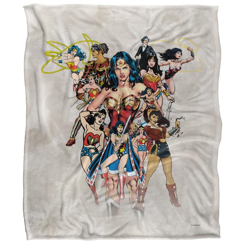Wonder Woman Silky Touch Blanket, Super Soft, 152 x 127