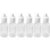 VASANA 24 Pieces 20ml Empty Refillable White Plastic Dropper Bottles,