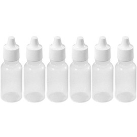 VASANA 24 Pieces 20ml Empty Refillable White Plastic Dropper Bottles, Portable Eye Liquid Essential Oil Squeeze Bottles with Screw Cap, T, 20ml