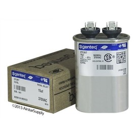 Aerovox Z50S3715M - 15 uF MFD x 370 VAC Genteq Replacement Capacitor Oval # C315L / 27L567